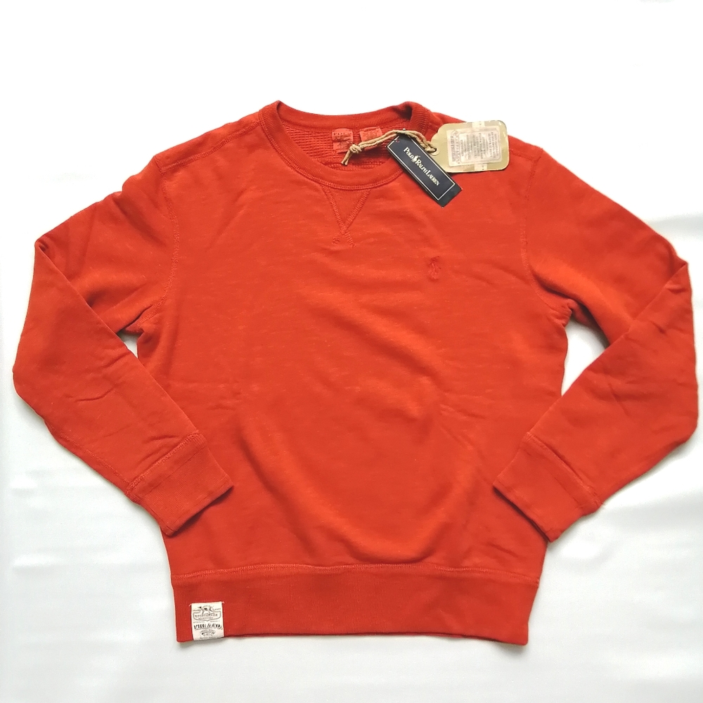 Polo Ralph Lauren Orange Sweater Small NWT